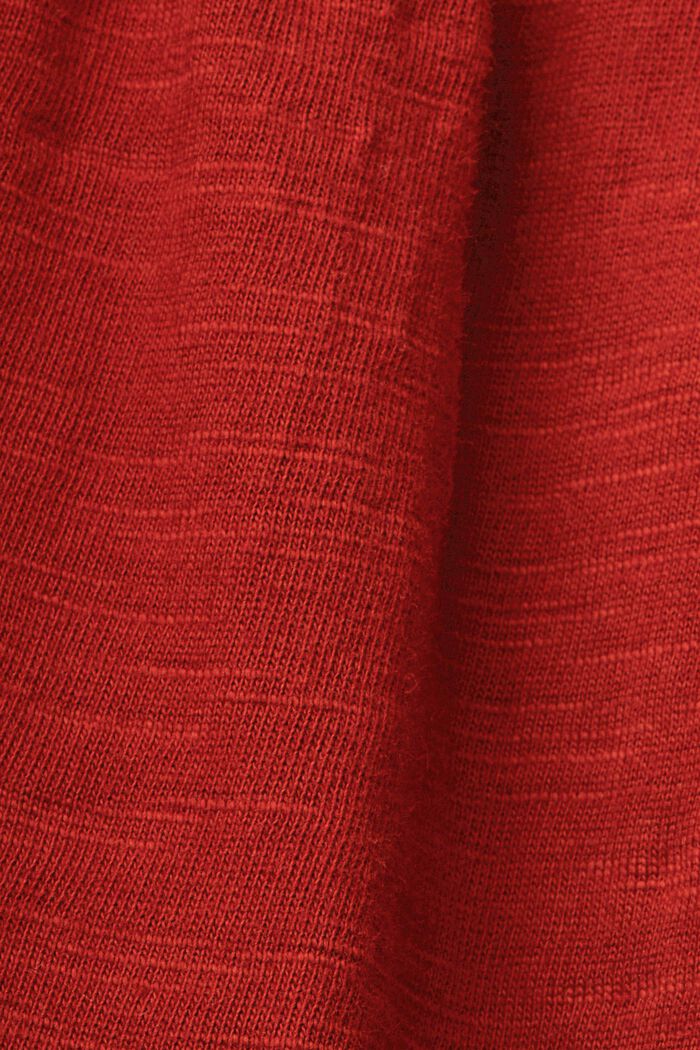 Jerseykleid mit Ärmeln aus bestickter Spitze, TERRACOTTA, detail image number 5