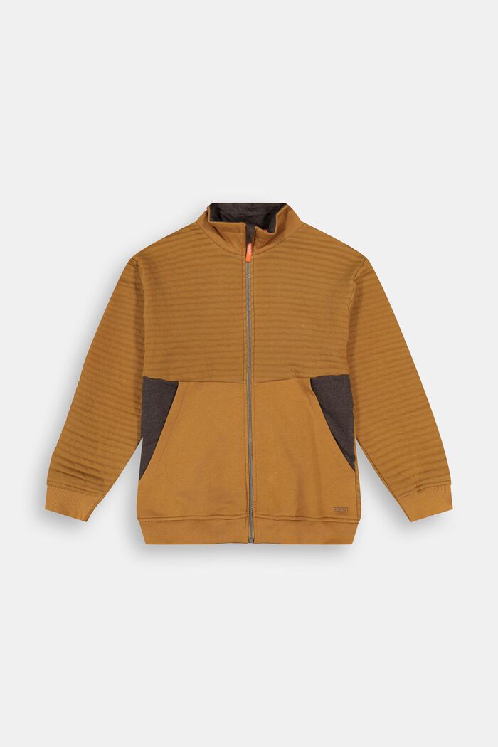 Zipper-Sweatshirt aus Baumwoll-Mix