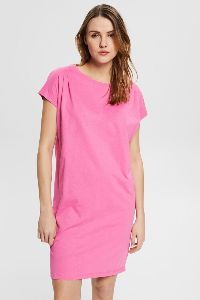 T-Shirt-Kleid aus 100% Organic Cotton, PINK, detail image number 0