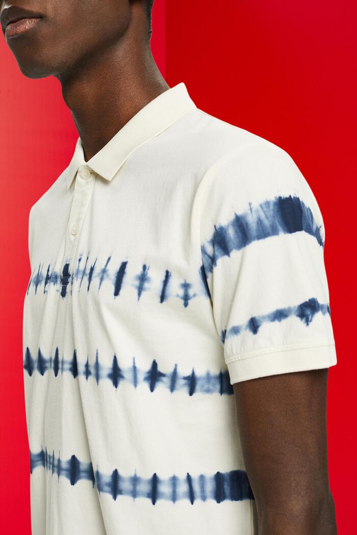 Poloshirt aus Baumwolle im Tie-Dye, ICE, detail image number 2