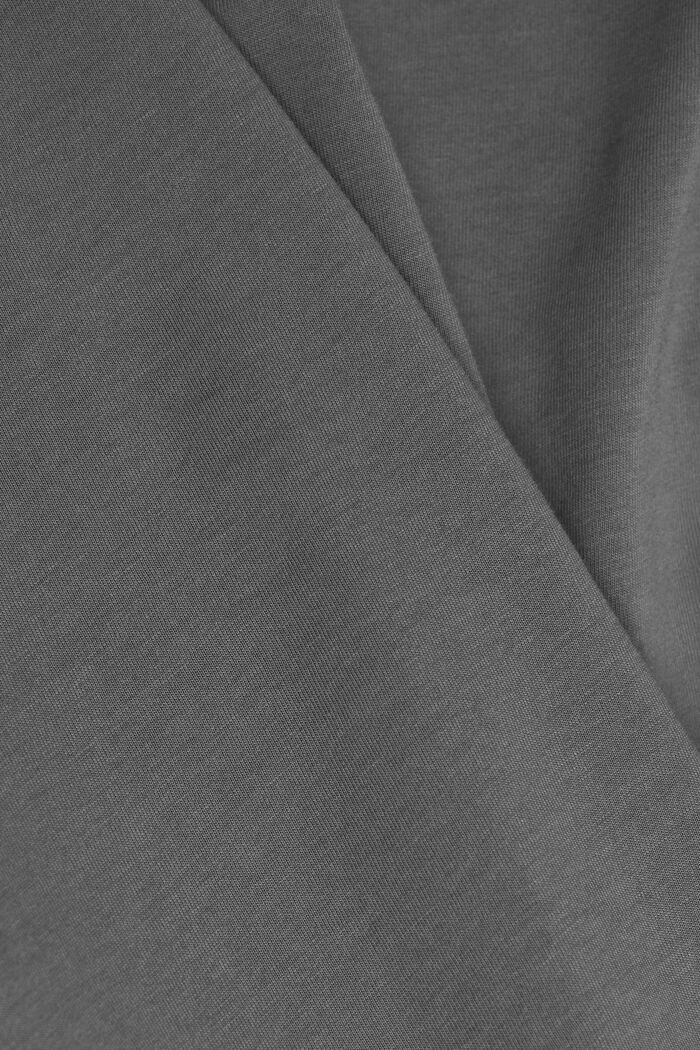 Jersey T-Shirt, 100% Baumwolle, DARK GREY, detail image number 5