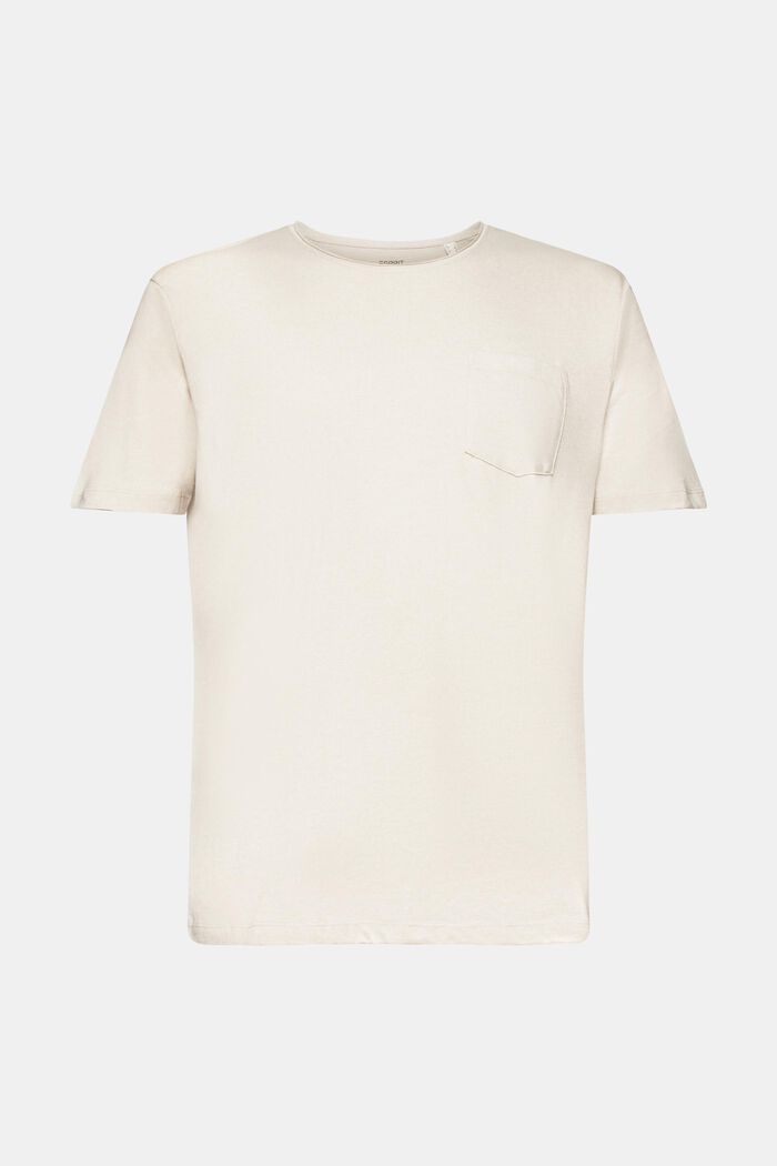 En matière recyclée : le t-shirt en jersey chiné, LIGHT TAUPE, detail image number 5