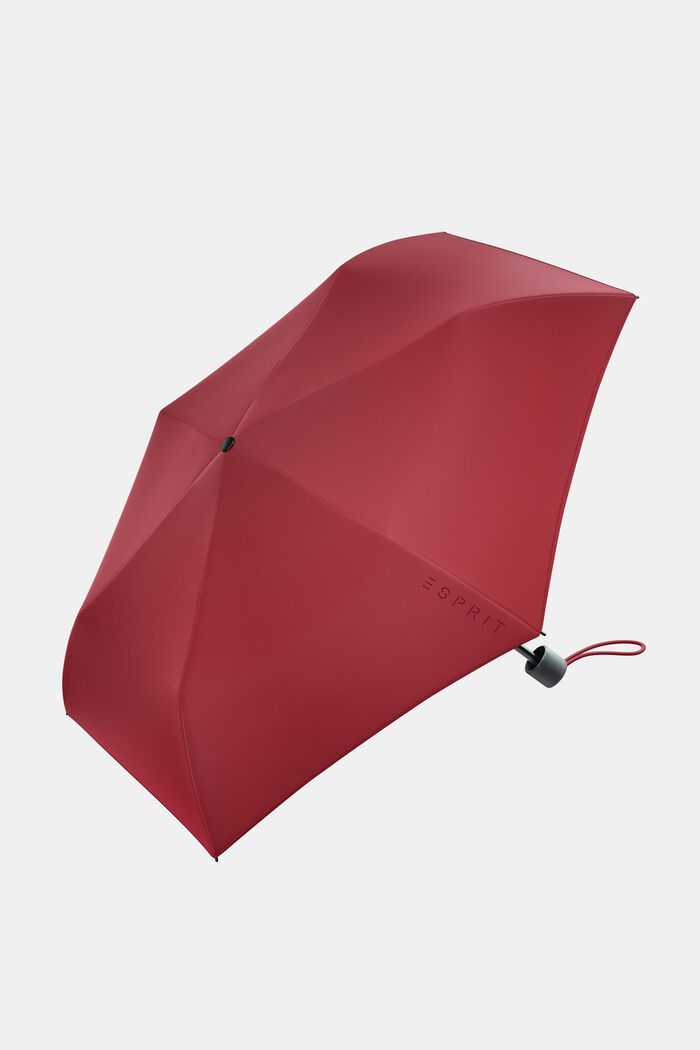 Parapluie de poche rouge à imprimé logo, FLAG RED, detail image number 0