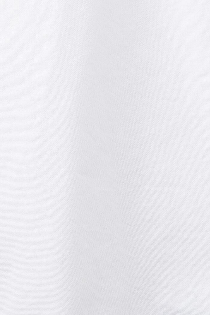 Button-Down-Hemd aus Baumwollpopeline, WHITE, detail image number 5