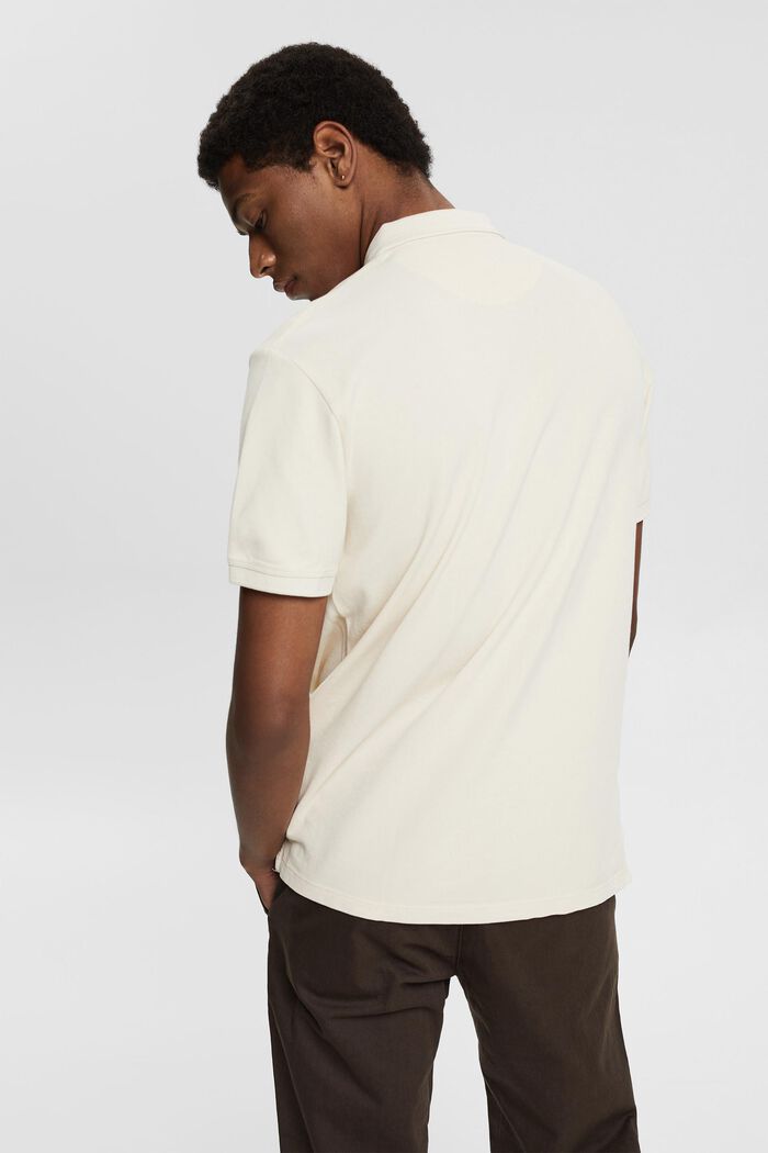 Polo-Shirt aus 100% Organic Cotton, CREAM BEIGE, detail image number 3
