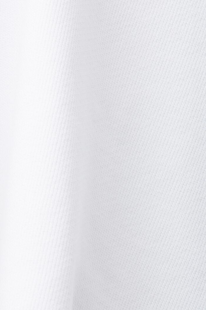 Sweat à capuche court, 100 % coton, WHITE, detail image number 5