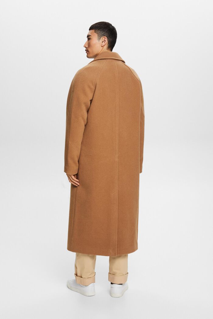 Manteau en laine mélangée, CAMEL, detail image number 3