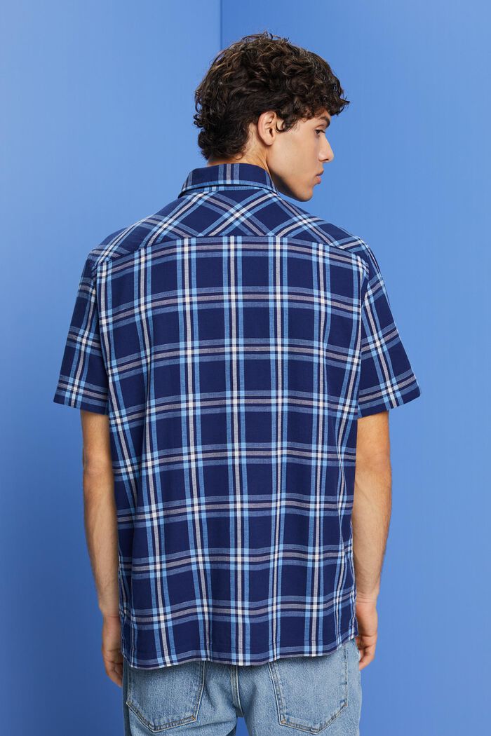 Chemise à manches courtes à carreaux, DARK BLUE, detail image number 3
