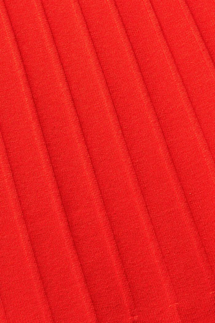 Kleid in Rippstrick, RED, detail image number 1