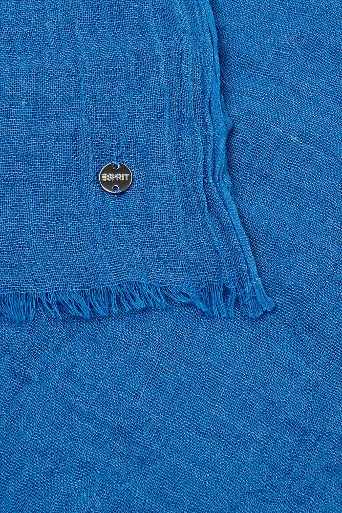 Schal mit Crinkle-Effekt, BLUE, detail image number 1