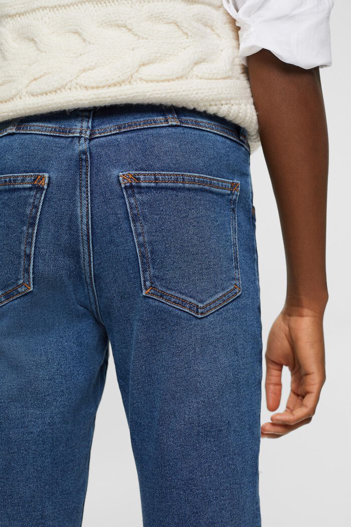 High-Rise-Jeans im Slim Fit, BLUE MEDIUM WASHED, detail image number 4