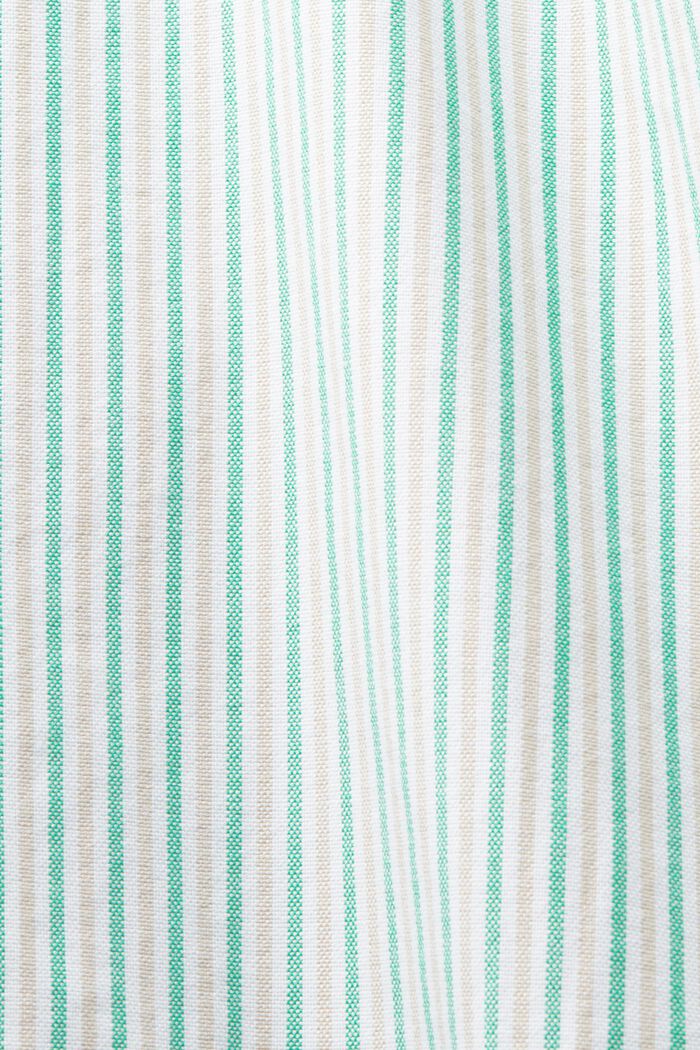 Chemise oversize rayée en coton, GREEN, detail image number 6