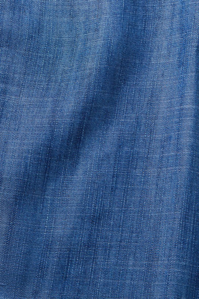 Aus TENCEL™: Midi-Rock in Jeans-Optik, BLUE MEDIUM WASHED, detail image number 5