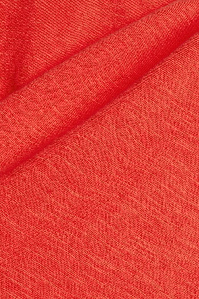 Longsleeve aus 100% Organic Cotton, ORANGE RED, detail image number 4