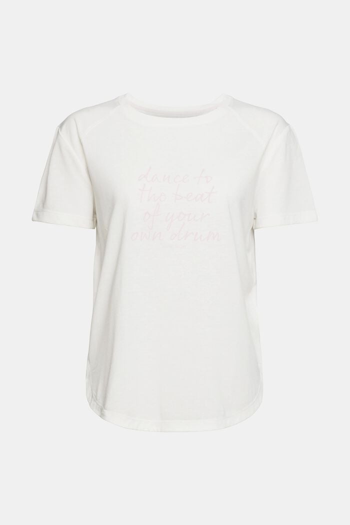 T-shirt de sport à imprimé, LENZING™ ECOVERO™, OFF WHITE, detail image number 6
