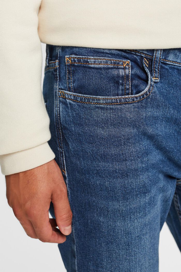 Recycelt: Jeans mit schmaler Passform, BLUE MEDIUM WASHED, detail image number 2