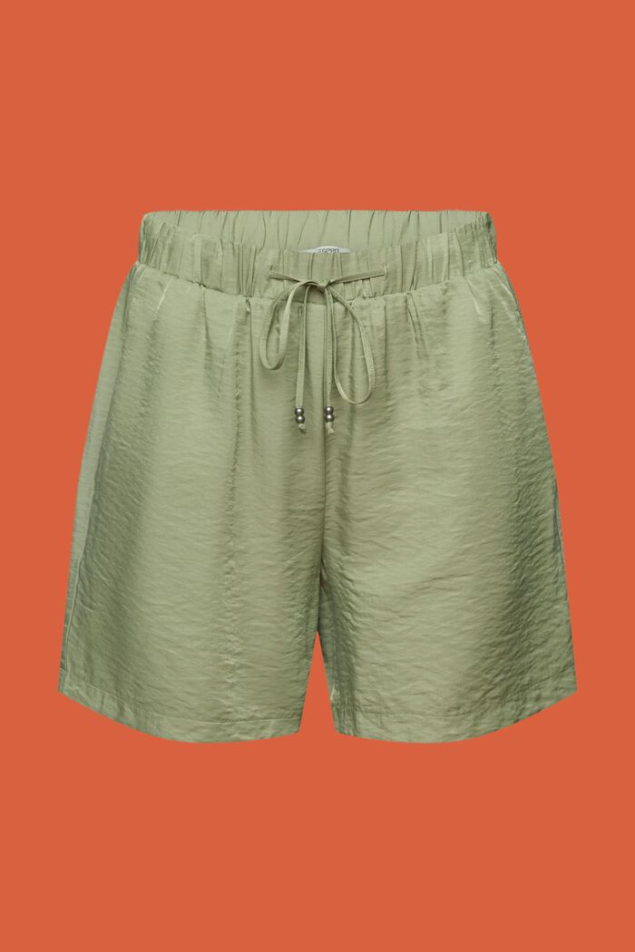 Pull-on-Shorts aus Satin, LIGHT KHAKI, detail image number 6