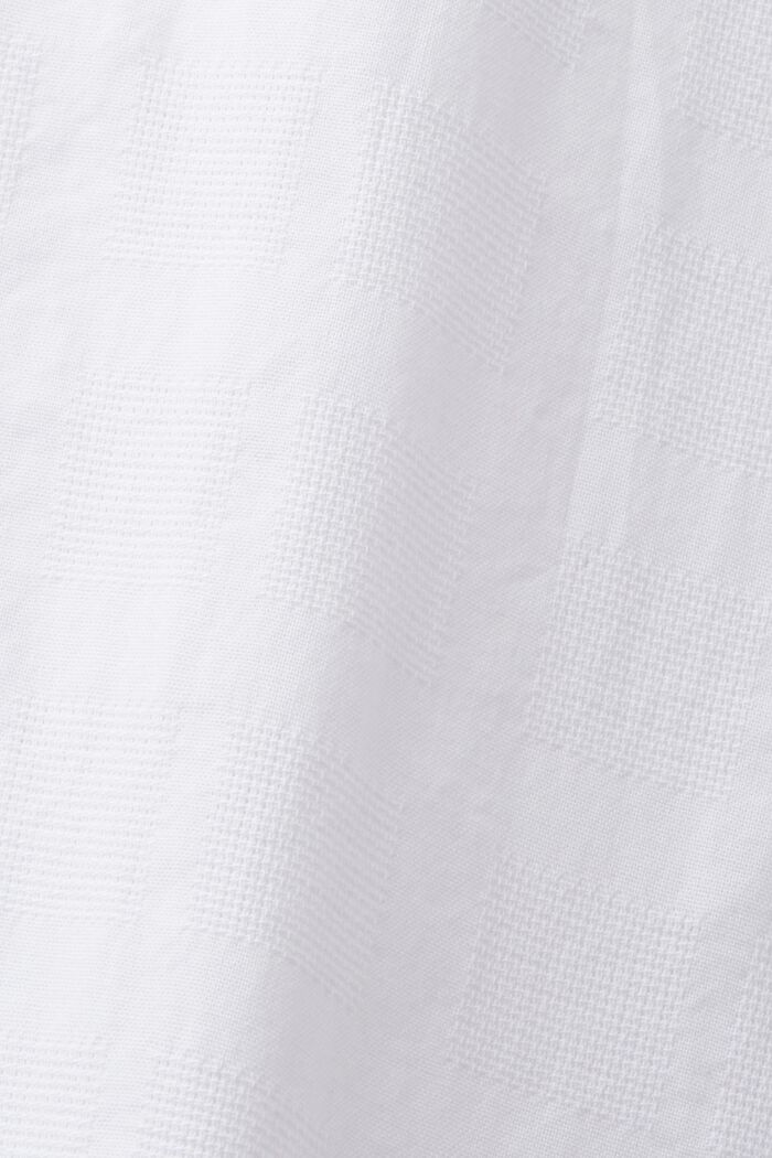 Chemise en coton texturée, WHITE, detail image number 6