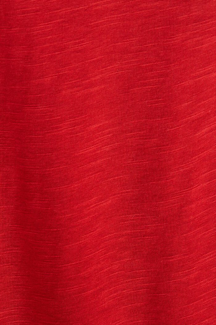 Jersey-Longsleeve, 100% Baumwolle, DARK RED, detail image number 5