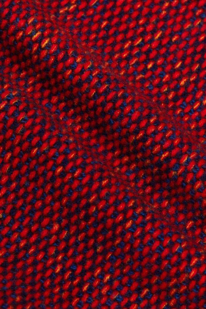 Pull en laine texturé à col ras du cou, NAVY, detail image number 5