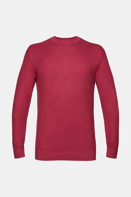 Pull-over rayé, CHERRY RED, overview