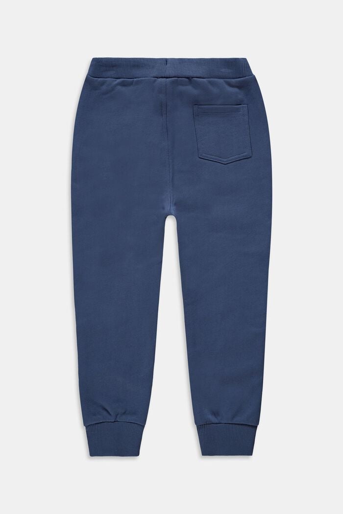 Pantalon de jogging, 100 % coton, GREY BLUE, detail image number 1