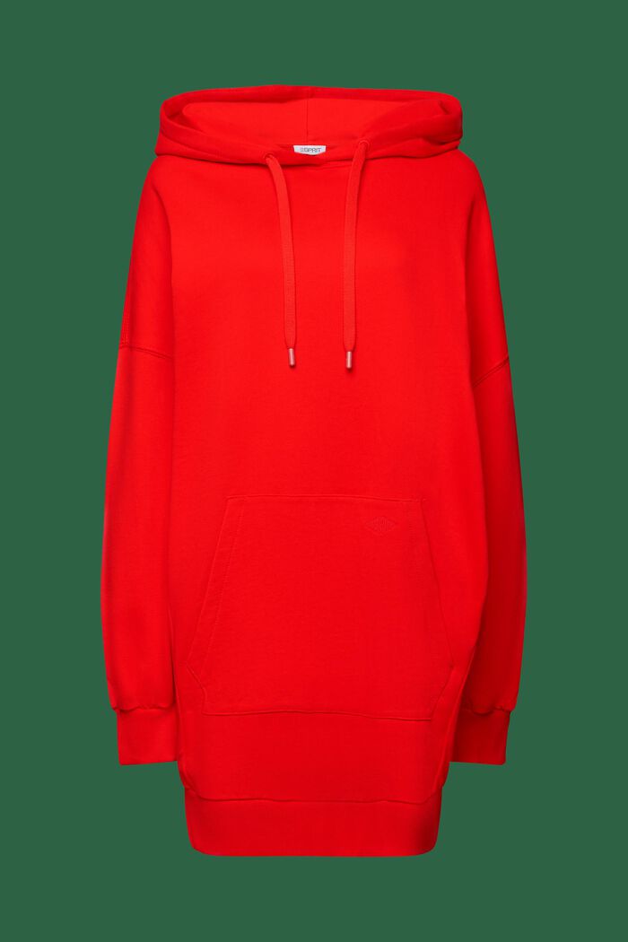 Robe molletonnée oversize à capuche, RED, detail image number 6