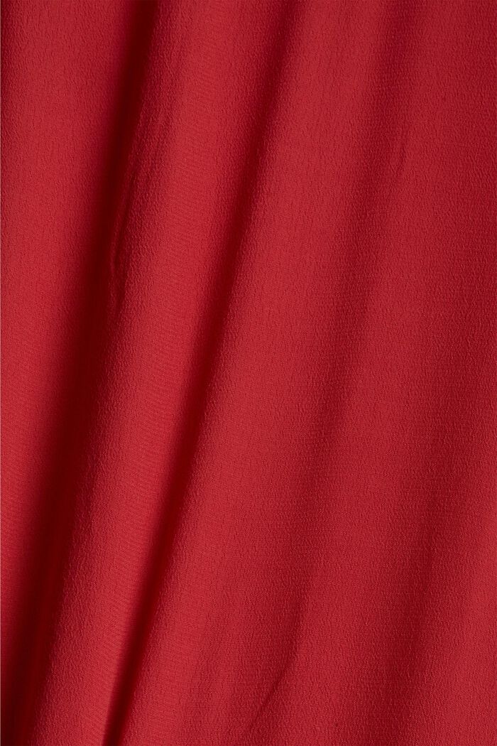 CURVY Kleid mit Rüschenkante, RED, detail image number 1