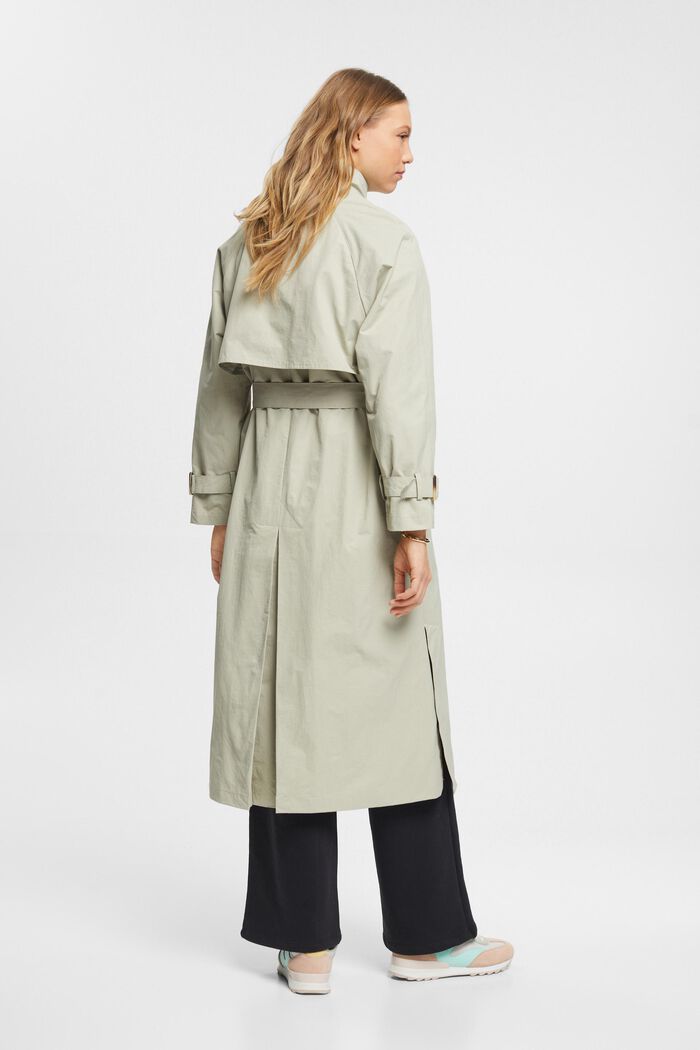 Trench-coat avec ceinture, DUSTY GREEN, detail image number 3