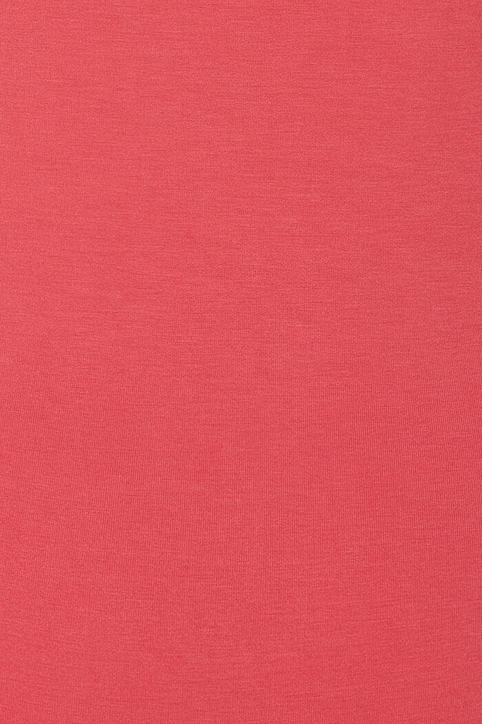 T-Shirt mit V-Ausschnitt, LENZING™ ECOVERO™, RED, detail image number 1