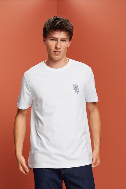 T-Shirt mit Logo, 100 % Baumwolle
