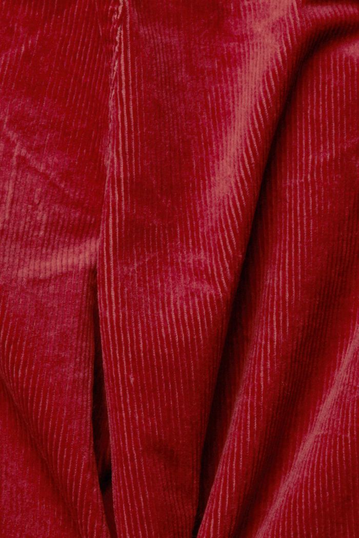 Pantalon en velours côtelé à taille mi-haute, TERRACOTTA, detail image number 1