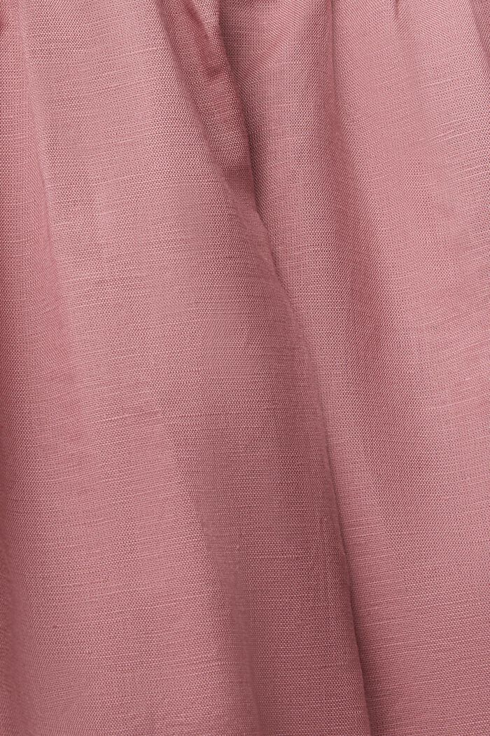 Mini-jupe en lin mélangé, MAUVE, detail image number 1
