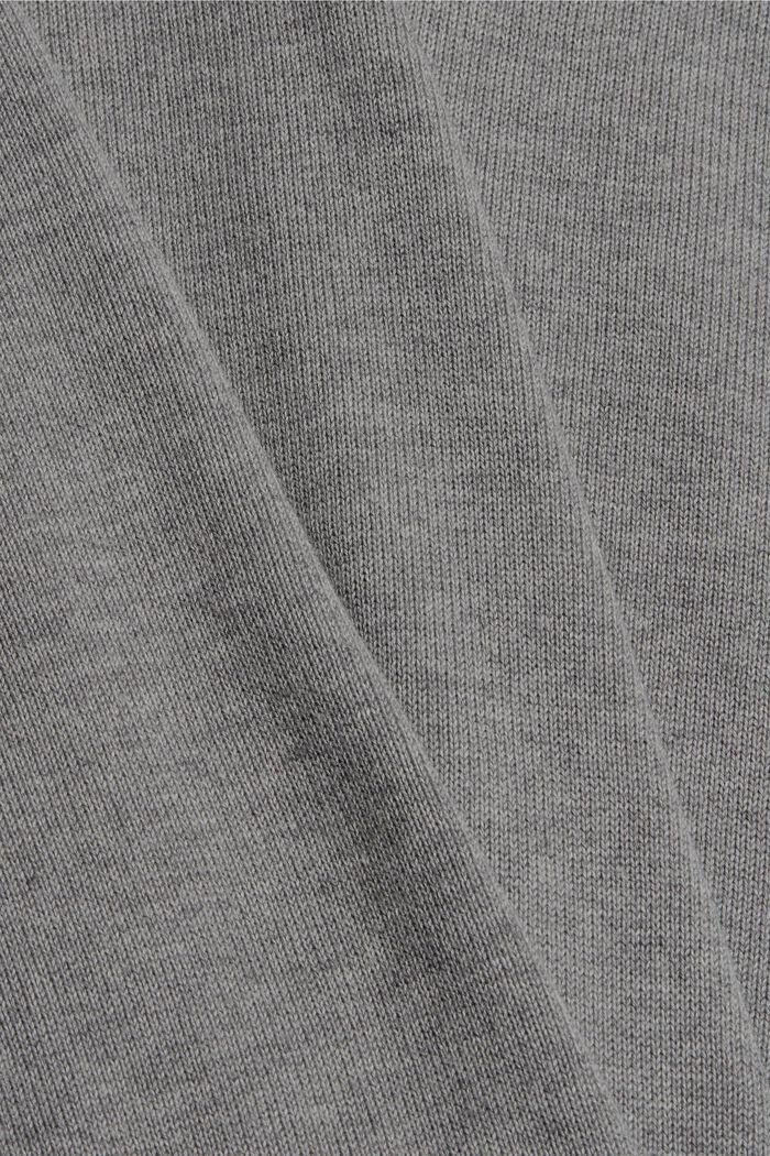 Basic Pullover aus 100% Pima Baumwolle, MEDIUM GREY, detail image number 4