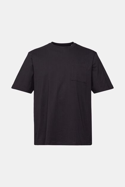 T-shirt en jersey, 100 % coton, BLACK, overview