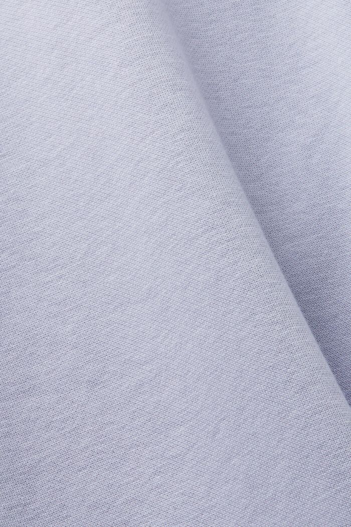 Sweat à capuche oversize en molleton de coton, LIGHT BLUE LAVENDER, detail image number 6