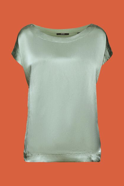 T-Shirt aus Materialmix, LENZING™ ECOVERO™