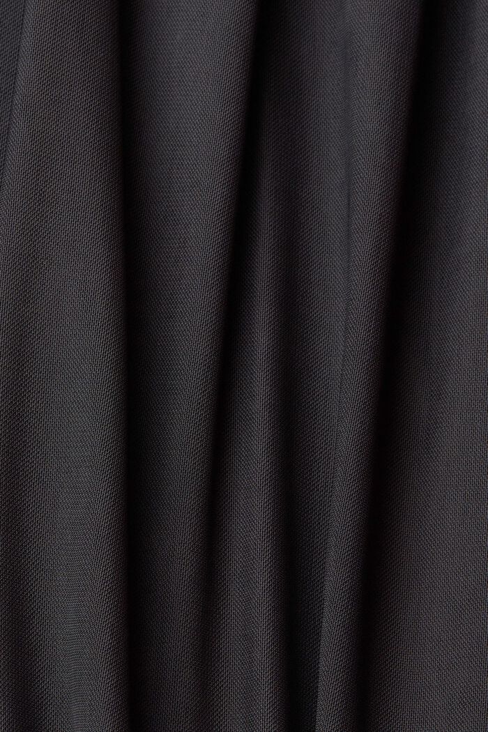 Robe longueur midi en maille filet, BLACK, detail image number 5