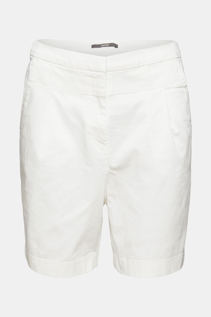 Bemuda-Shorts aus Pima Baumwolle, WHITE, detail image number 6