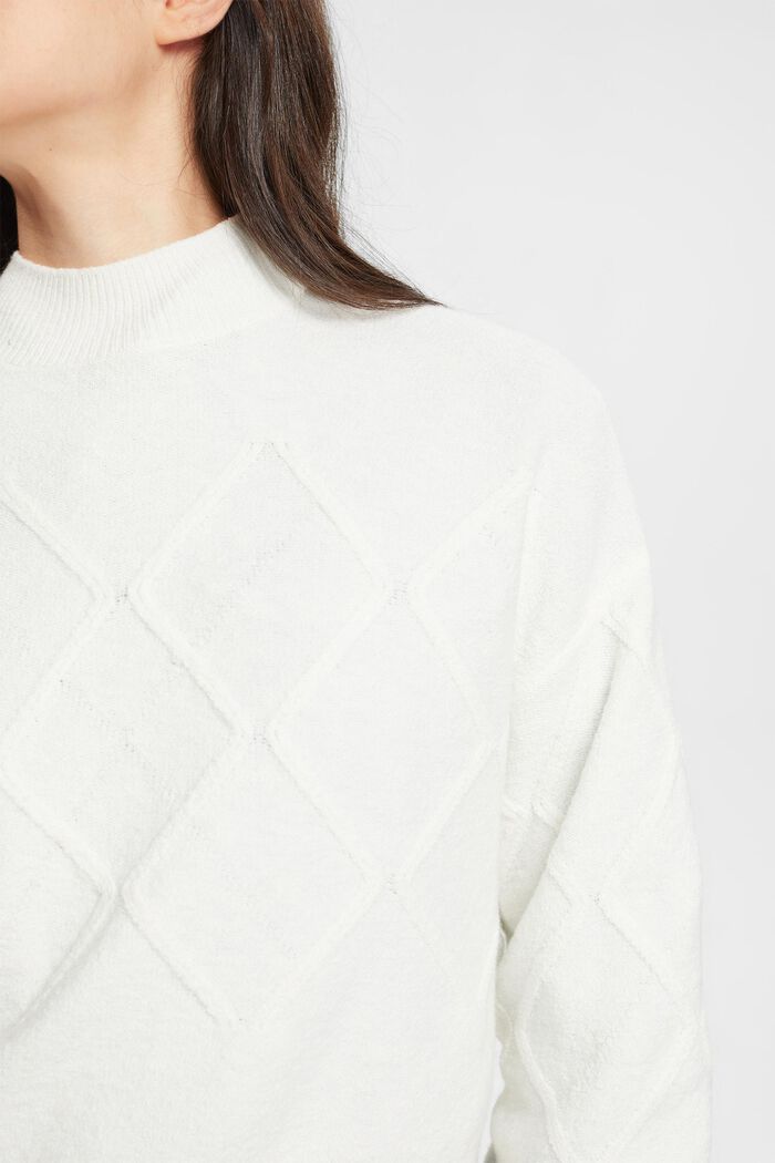 Pullover mit Argyle-Muster, OFF WHITE, detail image number 0