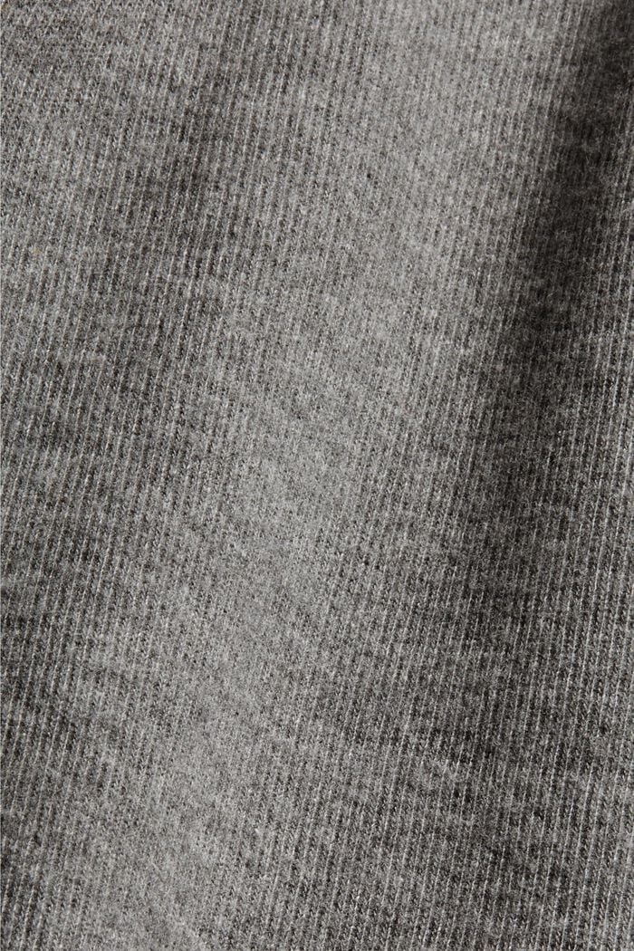 Robe en maille en coton biologique mélangé, GUNMETAL, detail image number 4