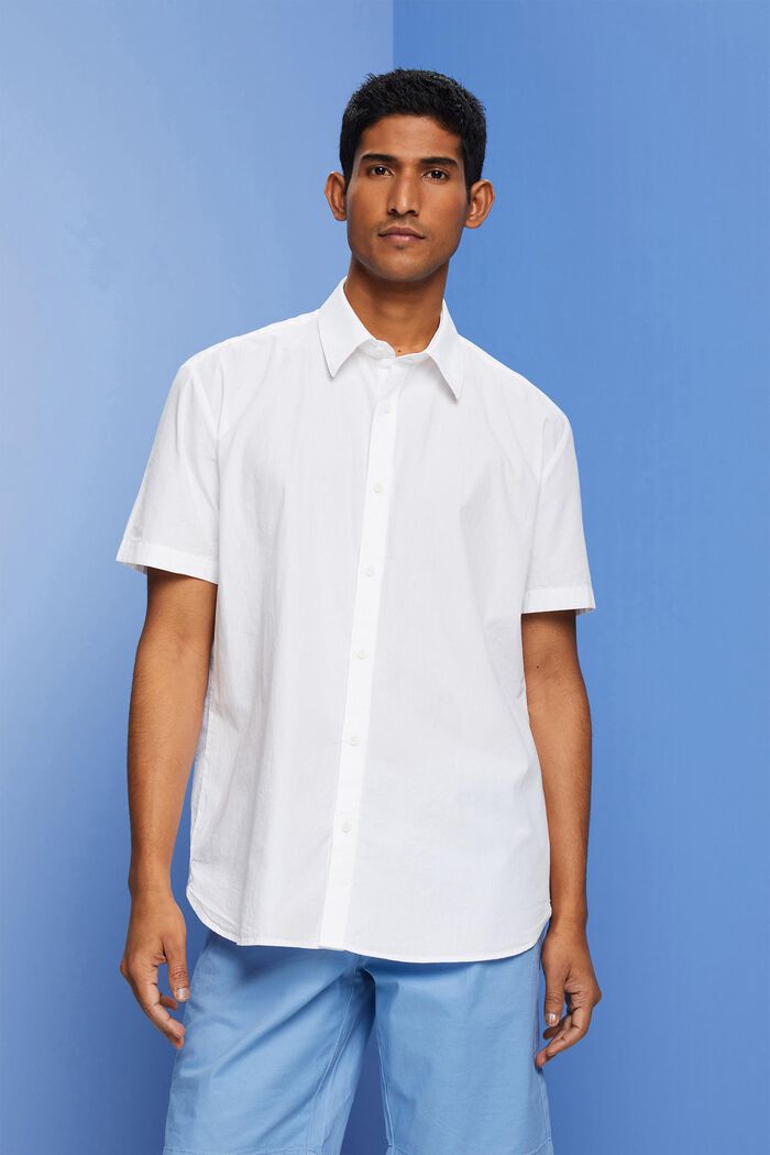 Kurzärmeliges Hemd, WHITE, detail image number 0
