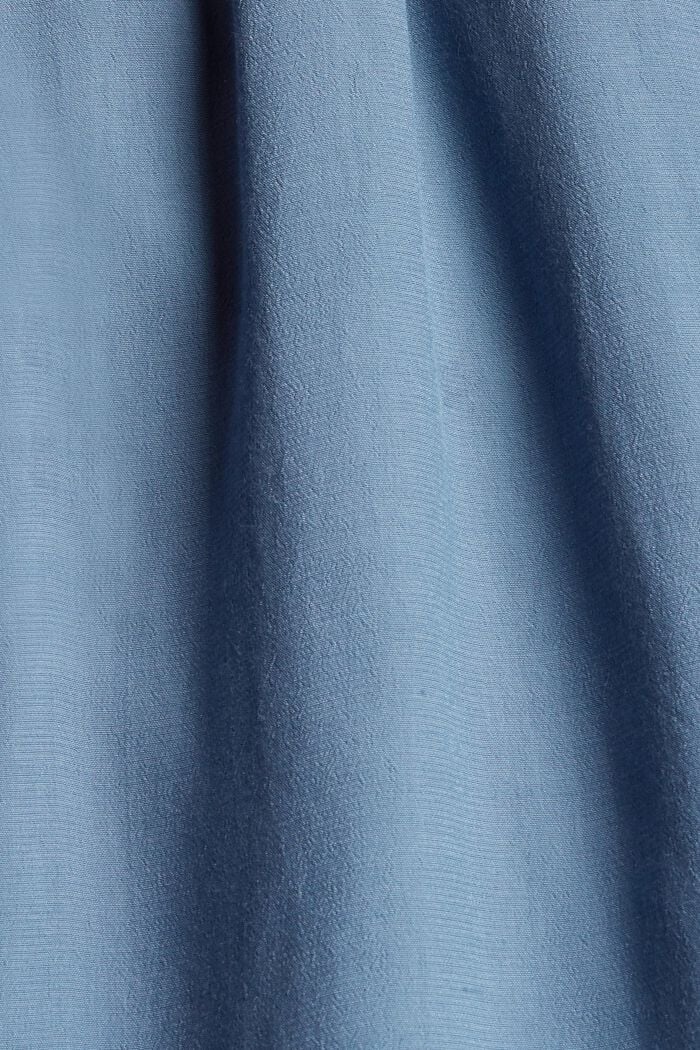 Unifarbenes Kleid, LENZING™ ECOVERO™, GREY BLUE, detail image number 4