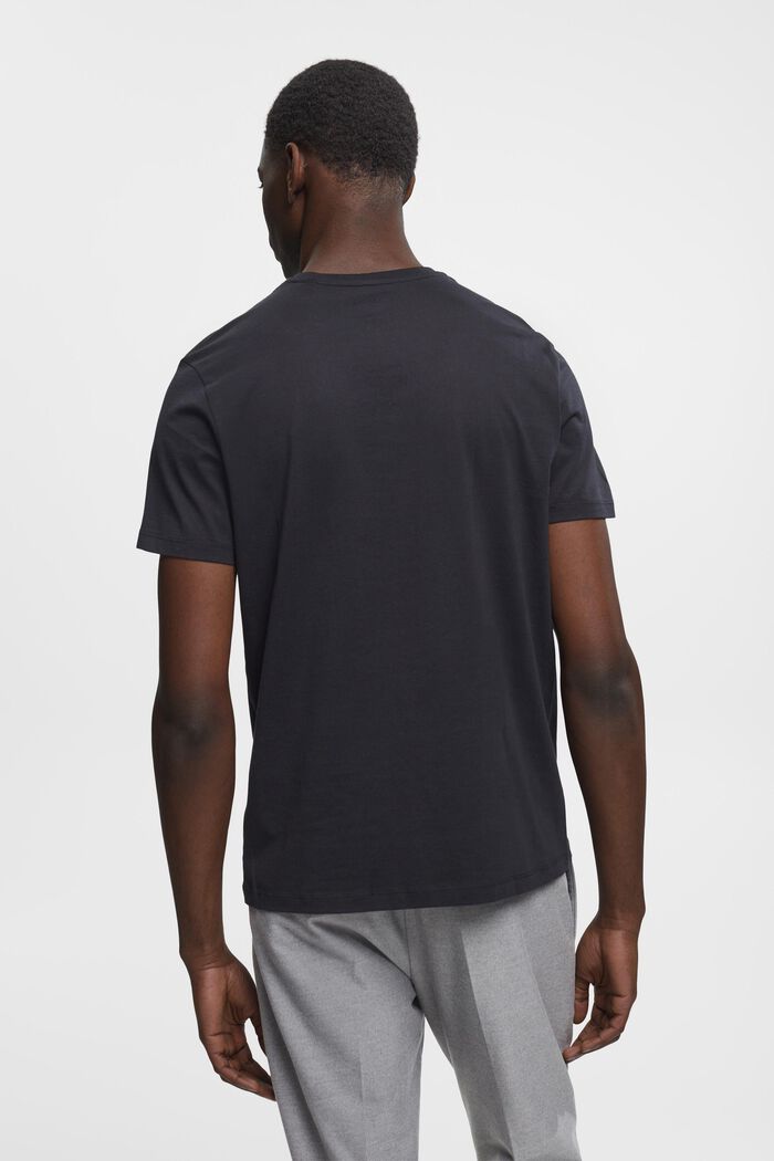 T-shirt de coupe Slim Fit en coton Pima, BLACK, detail image number 3