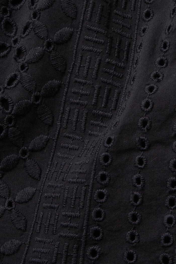 Bestickte Shorts, LENZING™ ECOVERO™, BLACK, detail image number 5