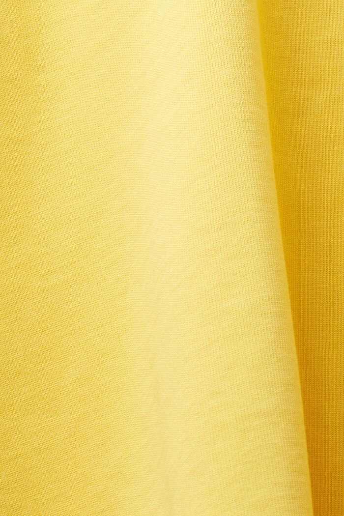 T-shirt col rond à logo, SUNFLOWER YELLOW, detail image number 4