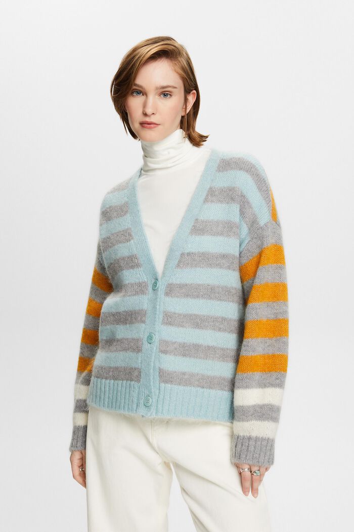 Sweaters cardigan, MEDIUM GREY, detail image number 1