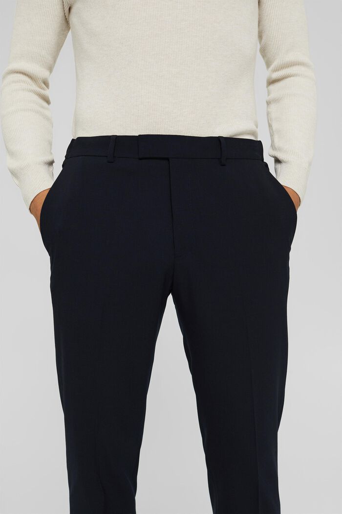 Laine éco-responsable : Pantalon à ceinture élastique, DARK BLUE, detail image number 3