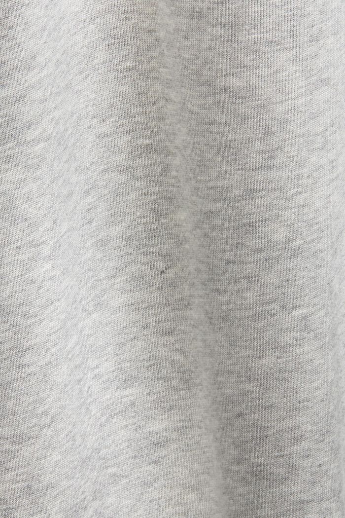 Unisex Fleece-Hoodie mit Logo, LIGHT GREY, detail image number 7