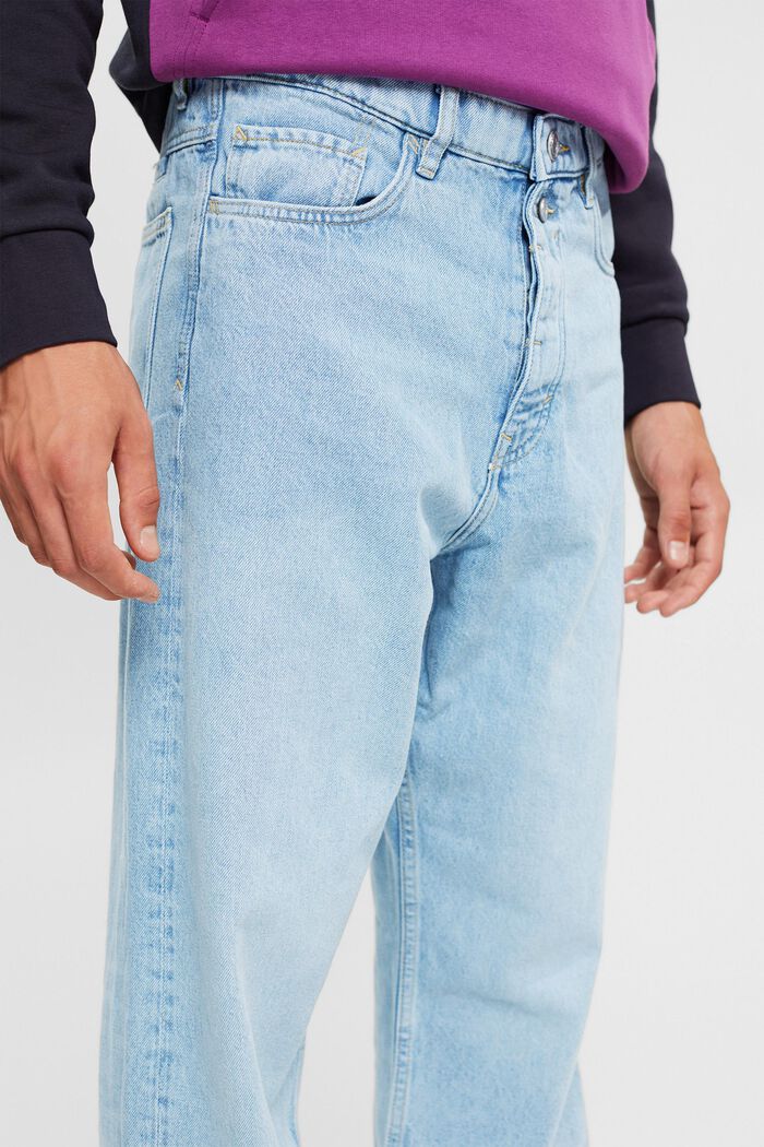 Lockere Retro-Jeans mit mittlerer Bundhöhe, BLUE BLEACHED, detail image number 0